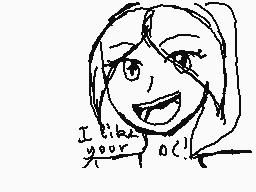 Drawn comment by Lola.lpcm
"I like your OC!"