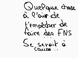 Drawn comment by Lola.lpcm
"Quelque chose à l'air de l'empêcher de faire des FINS Se serait à cause.."
