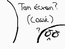 Drawn comment by Lola.lpcm
"Ton écran? (cassé) ?"