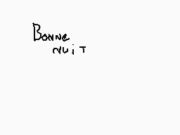 Drawn comment by Yoan
"Bonne nuit"
