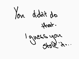 Drawn comment by Rita Jones