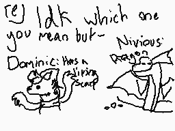 Drawn comment by Syre✕
"I don't know which one you mean but- Dominic: Has a Ninjutsu clump"
