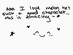 Drawn comment by Satsuma
"aaa I love melon het such a good character this is amazing ~ *"