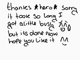 Drawn comment by ♥foxybabe♥