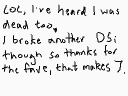 Drawn comment by Dee