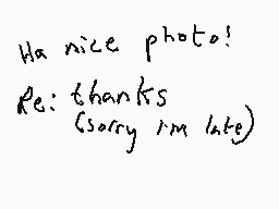 Drawn comment by Dee