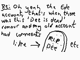 Drawn comment by Dee