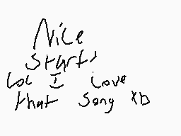 Drawn comment by pokéstudio
"Nice starts lol I love that song XD"