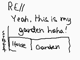 Drawn comment by Lolalpcm2
"RE//   Yeah, this is my   garden haha!   House | Garden"