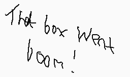 ζωγραφισμενο σχολιο του χρηστη Box Boom!