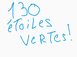 Drawn comment by Glin
"130 éToiles VERTES!"