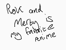 Drawn comment by GreenDoggo
"Ron and Merly is my favorite anime"