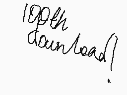 Drawn comment by CARM3N
"100th Download!"