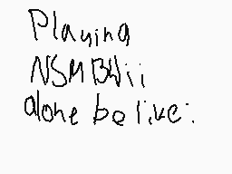 Drawn comment by 4 gestosc
"Playing NSMB3D; alone be live:"