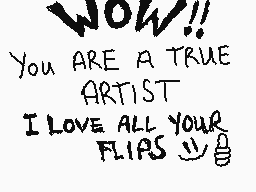 Drawn comment by zed.32
"WOW!! YOU ARE A TRUE ARTIST I LOVE ALL YOUR FLIPS"