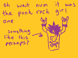 Drawn comment by zombodie
"Oh wait num it was the punk rock girl one something like this perhaps?"