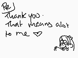 Drawn comment by Mabel