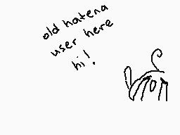 Drawn comment by :3
"old hatena user here hi!"