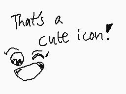 Drawn comment by chiria ♥v♥
"That's a cute icon!"