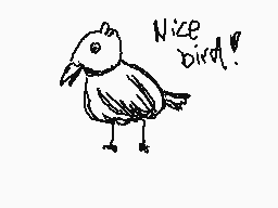 Drawn comment by chiria ♥v♥
"Nice bird!"