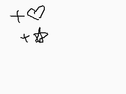 Drawn comment by DJP
"+♥ +★"