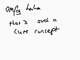 Drawn comment by creed