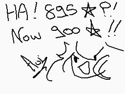 Drawn comment by Aoi
"HA! 895★?! Now 200★!! Aay"