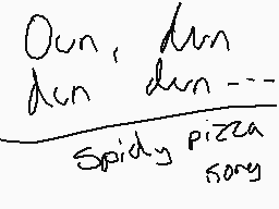 Drawn comment by DazzⓍⓎ
"Oun, dun dun dun --- Spidy Pizza Song"