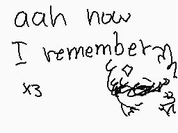 Drawn comment by coloreevee
"aah now I remember x3"