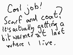 Drawn comment by Dee