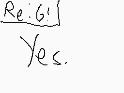 Drawn comment by Superman
"Re: G! | Yes."