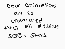 Drawn comment by ETIENNE
"Our animations are so underestimated that all deserve 500+ Stars"