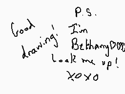 Ritad kommentar från Bethany♥♥♥