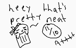 Drawn comment by tiny trash