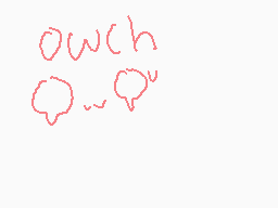 Drawn comment by k☆rby
"owch Q...Q""