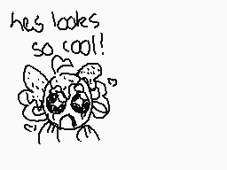 Drawn comment by cl☁udy
"hes looks so cool!"