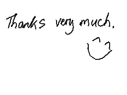 Drawn comment by mrjohn
"Thanks very much."