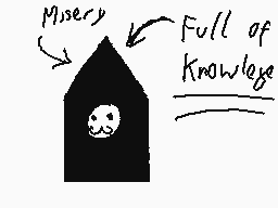 Drawn comment by Alfie ♥
"Misery Full of Knowledge"
