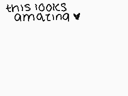 Drawn comment by •QveenJade
"this looks amazing"