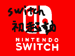 Switch　初起動のアレ