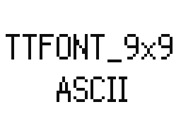 TTFONT_9x9 ASCII