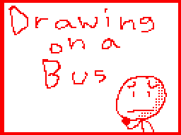 Drawing on a bus