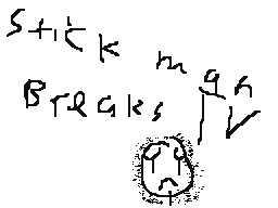 Stickman breaks TV