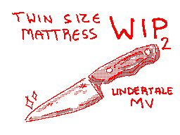 Twin Size Mattress - Undertale WIP 2