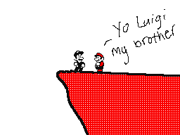 Mario Pushes Luigi off a Cliff