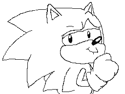 Sonic ^Smirk^ (Not Colored)