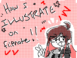 how i illustrate on flipnote!