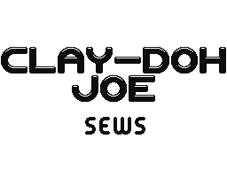 Clay-Doh Joe Sews