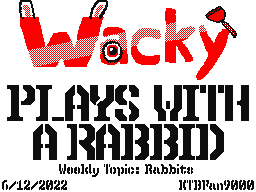 (WT- Rabbits) Wacky Plays With A Rabbid!