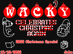 Wacky Celebrates Christmas Again!